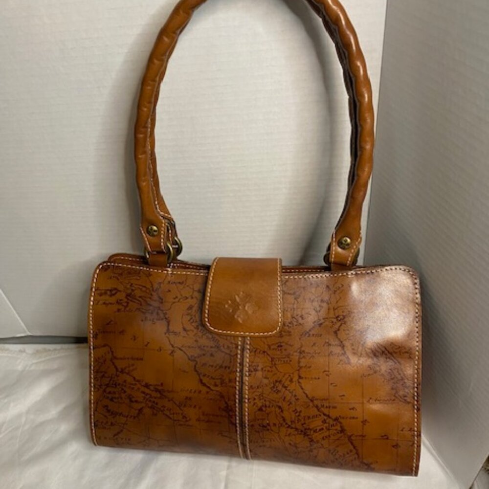 Patricia Nash Rienzo Satchel Signature Map bag/purse